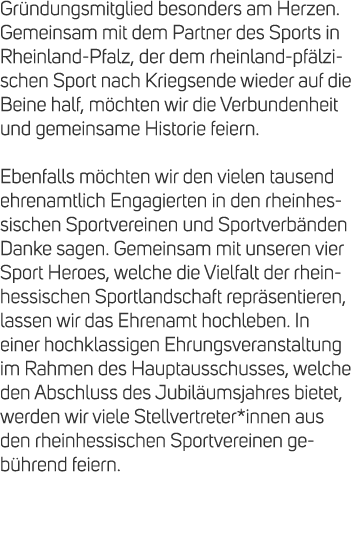 Gr ndungsmitglied besonders am Herzen. Gemeinsam mit dem Partner des Sports in Rheinland Pfalz, der dem rheinland pf ...