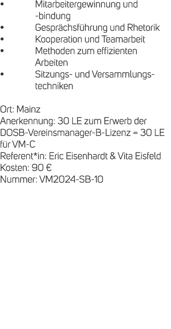 • Mitarbeitergewinnung und bindung • Gespr chsf hrung und Rhetorik • Kooperation und Teamarbeit • Methoden zum effizi...