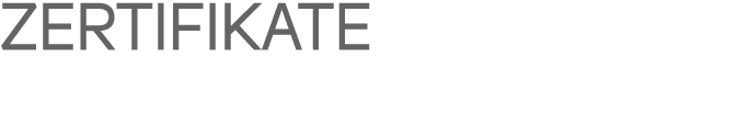 ZERTIFIKATE