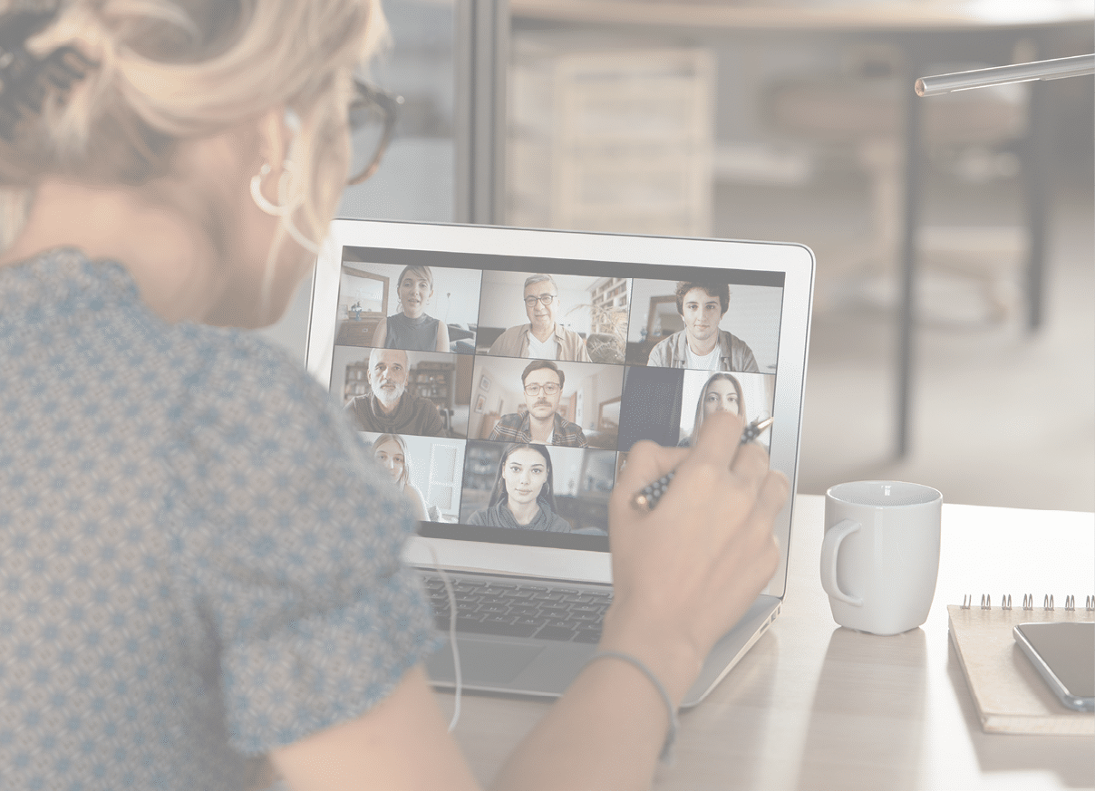 Talking and working on video calling